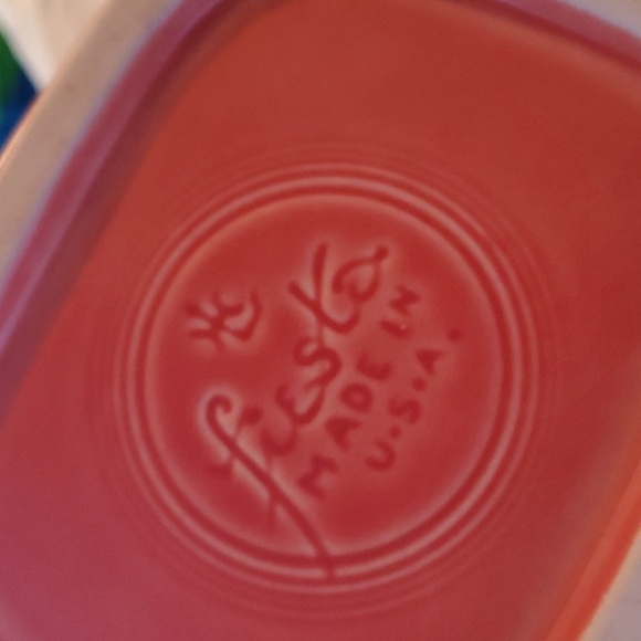 Fiestaware Persimmon Permotional Set "1996"Water Pitcher and Tumblers - Picture 7 of 10